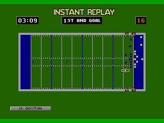 NFL Football '94 screenshot 3 for Sega Mega Drive
